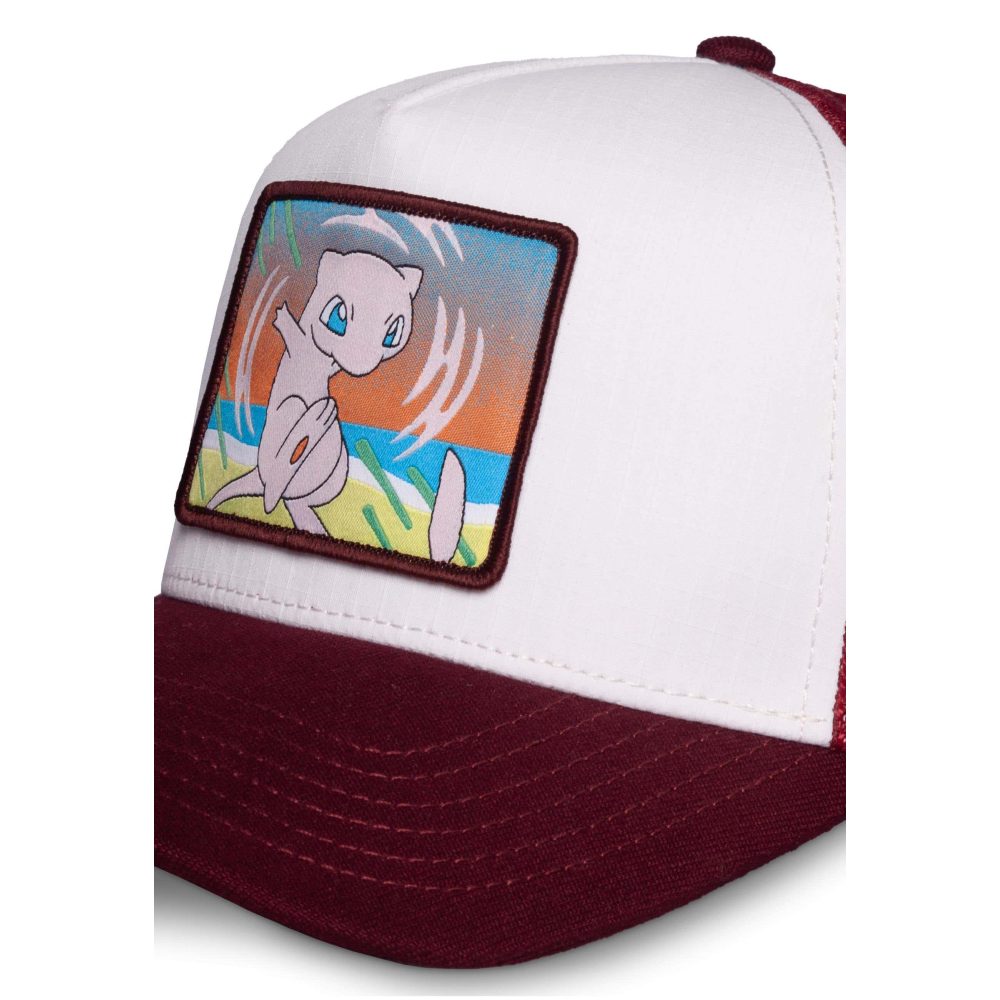 Pokémon - Mew Casquette de camionneur - Bordeaux rouge/Multicolore